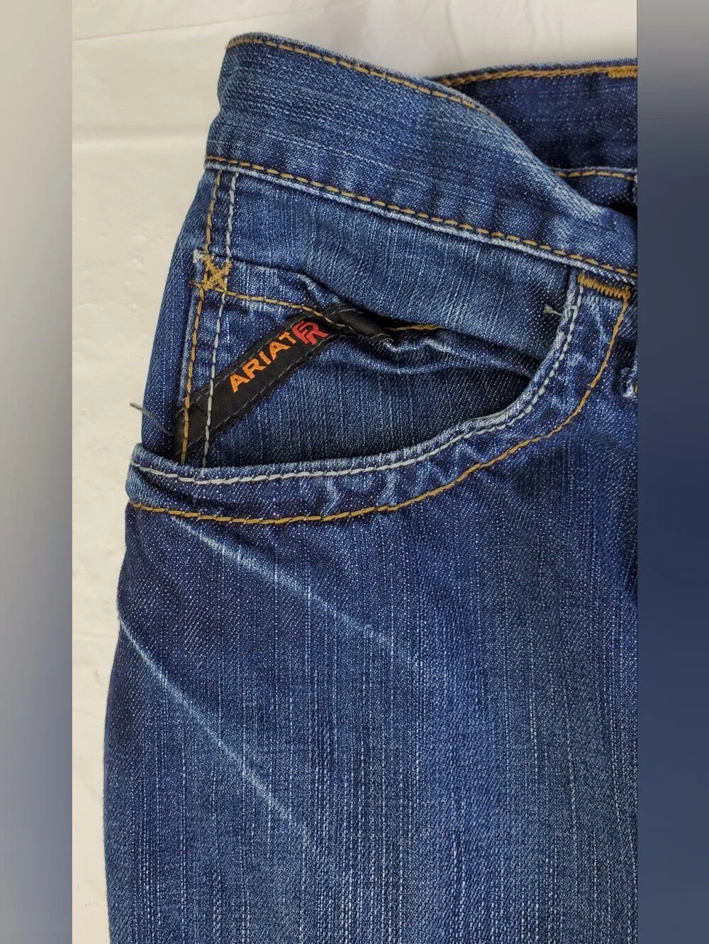 Ariat FR Mens M4 Low Rise Boot Cut Flame Resistant Denim Jeans- Size 38 x 30 EUC